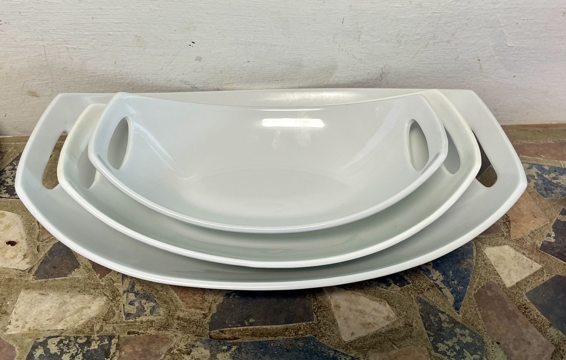 Dansk Classic Fjord - Oval Serving Dishes Set Of 3