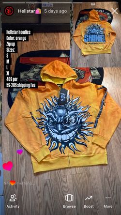 Hellstar hoodie zip up