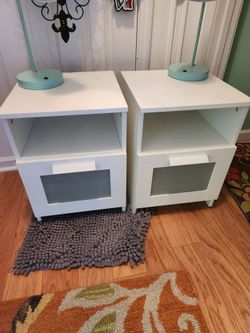 Nightstands and  brand New Lamps