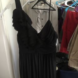 Long black gown