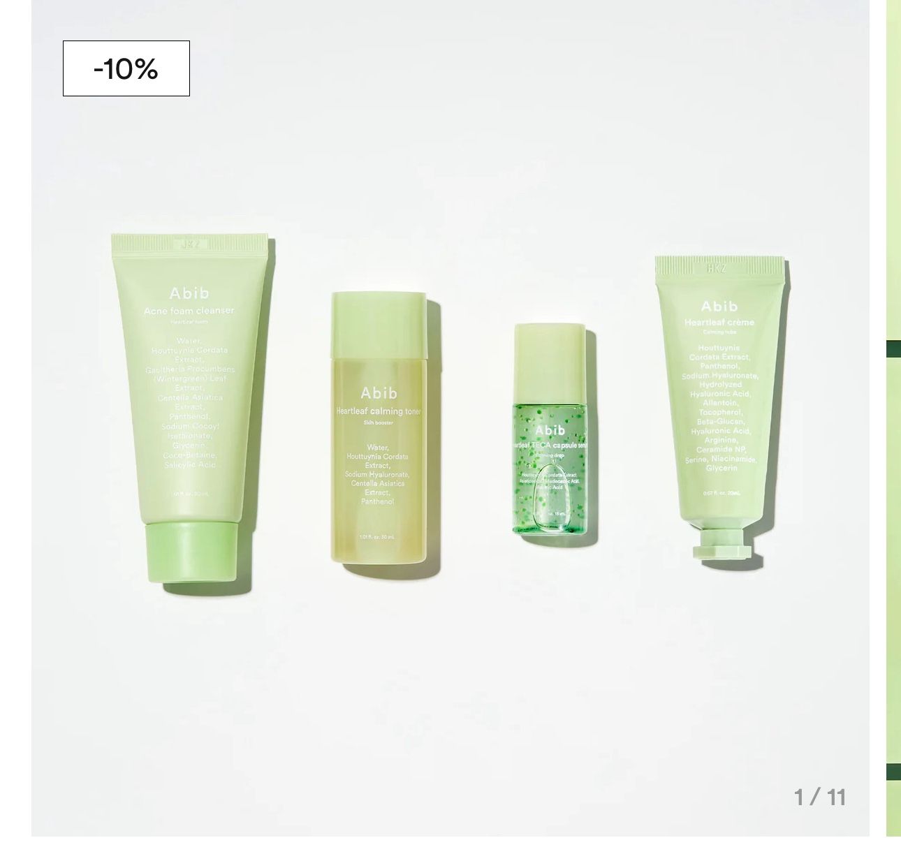 Abib Heartleaf Calming Trial Kit