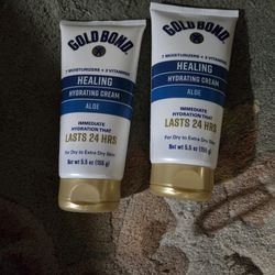 2 Bottles of Gold Bond Healing Hydrating Cream