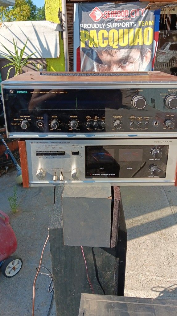 Pi0neer Stereo Receiver Model Sx 770 Kenwood Noiser Model Kf 8011 Sony Stereo