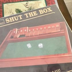 Collectible ~Games Shut The Box Board Game NEW $20