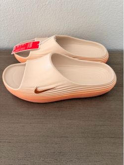 Nike ReactX Rejuven8 Slide Men’s Sandal Beige/Orange US 10 Slip-On