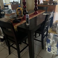 Dining Room Table With A Side Table 