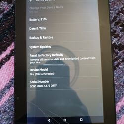 Amazon Kindle (5th Generation) 6GB, Wi-Fi, 6in - Black.