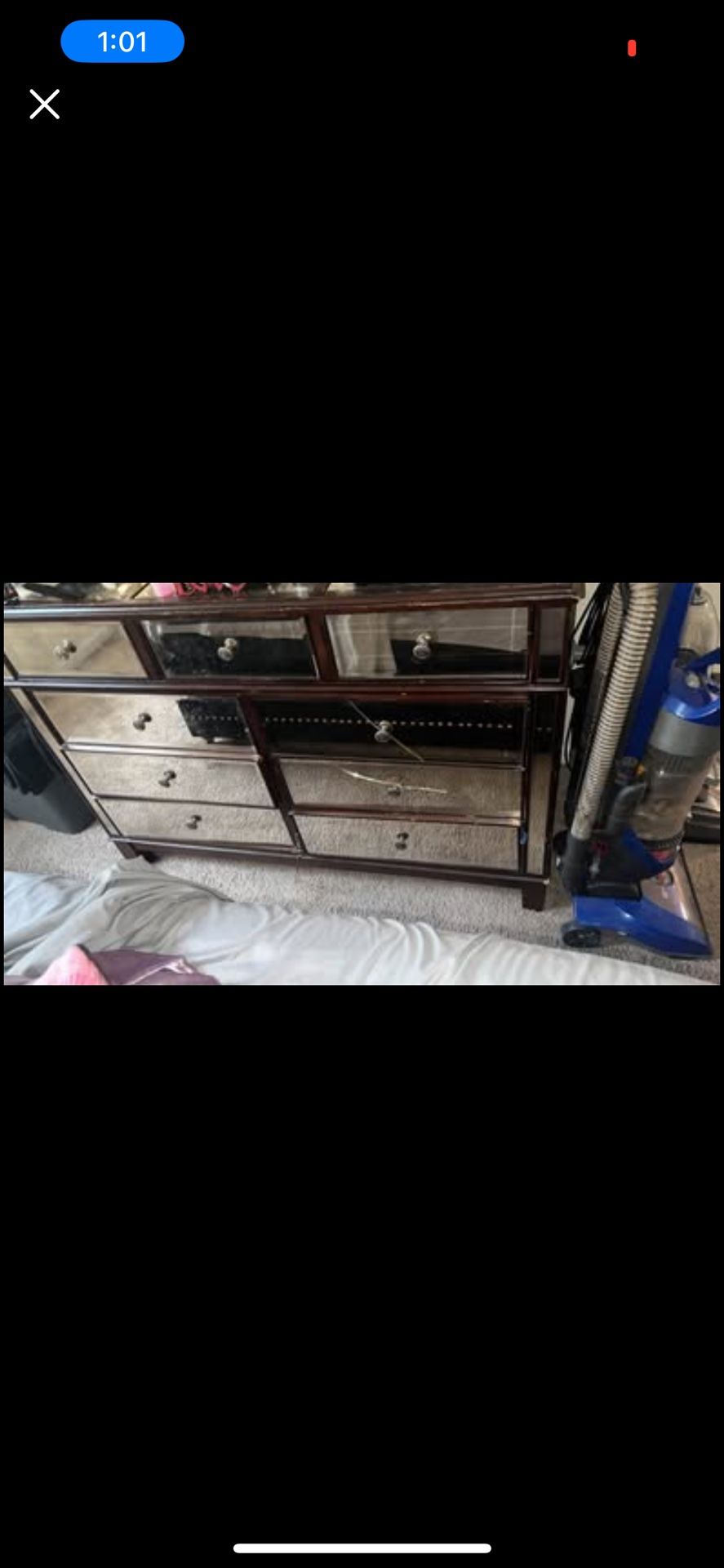 Moving Sale!!Pier, One Wood, And Mirror Dresser