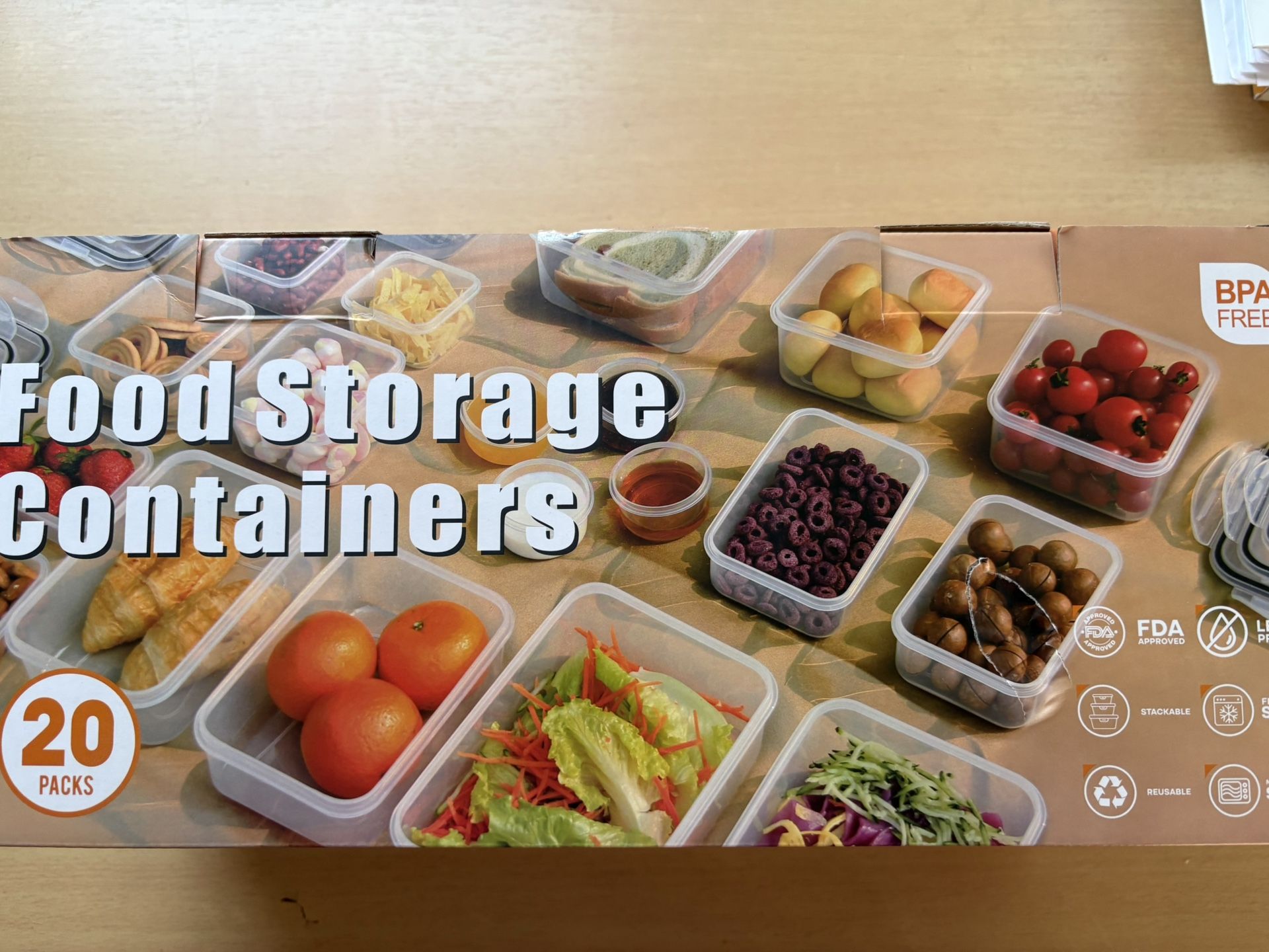 Brand New 20 PCs Food Container 