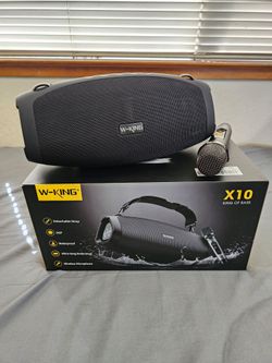 W King X10 portable Bluetooth Karaoke Speaker With wireless microphone