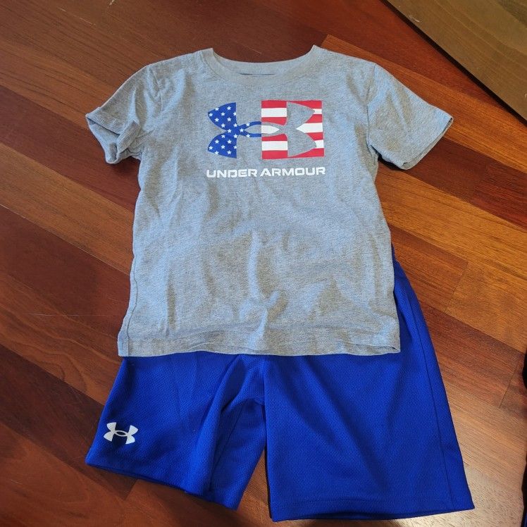 Boys Under Armour Short Set- Size 7