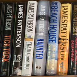 JAMES PATTERSON HARDBACKS, $7 EACH