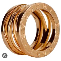 Bvlgari Ring Rose Gold B ZERO1 3 bandas