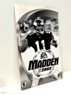 Madden NFL 2002 PC Instruction Manual Only EA Sports John Madden 1463305