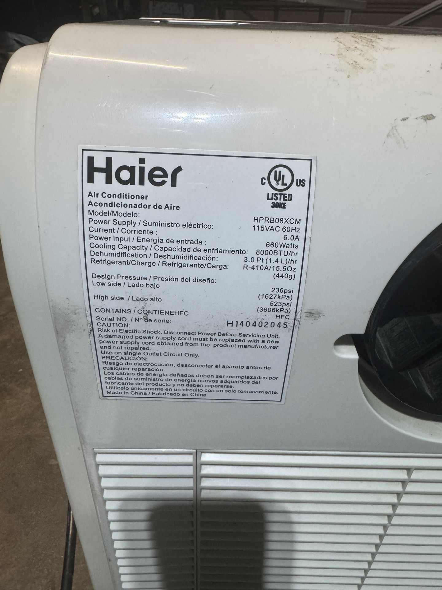 Haier Portable Air Conditioner