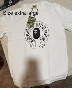 Bape t shirts size XL