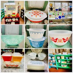 Pyrex, Fire King, Vintage Kitchenware Extravaganza