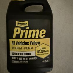 Prestone Prime anti freeze and coolant