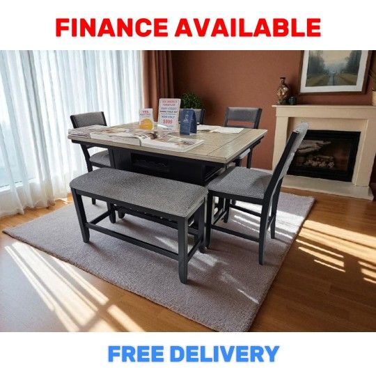 🔥 DINING TABLE SET DEAL! / ¡OFERTA DE  COMEDORES  Only $ 879 🚚 FREE DELIVERY / ENTREGA GRATIS # CM 2716