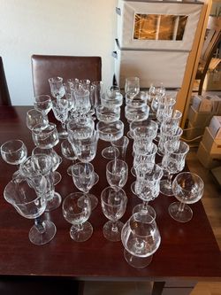 Glassware - 60 glasses - All clean