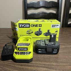 Ryobi 18v ONE+ 4.0 Battery & Charger Kit 
