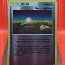 [Vintage] Dawn Stadium 79/100 Majestic Dawn Reverse Holo Pokemon 2008 Glaceon Leafeon, MP