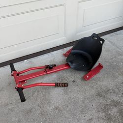 Adjustable Red Hoverboard seat attachment 