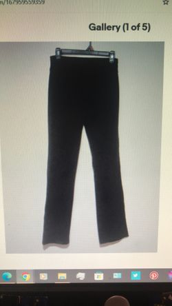GAP Black Yoga Pants Women Size Extra Small Cropped Activewear Bottoms #RN 54023