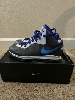 Nike Lebron 8 V/2 Summit Lake Hornets Grey Blue 429676-001 Mens Size 12 Rare