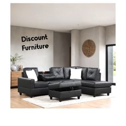 Sectional Sofa And Ottoman 