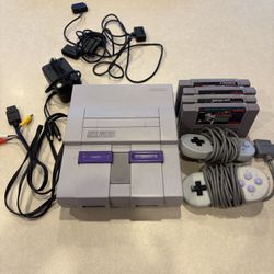 Super Nintendo (original SNES) & Games