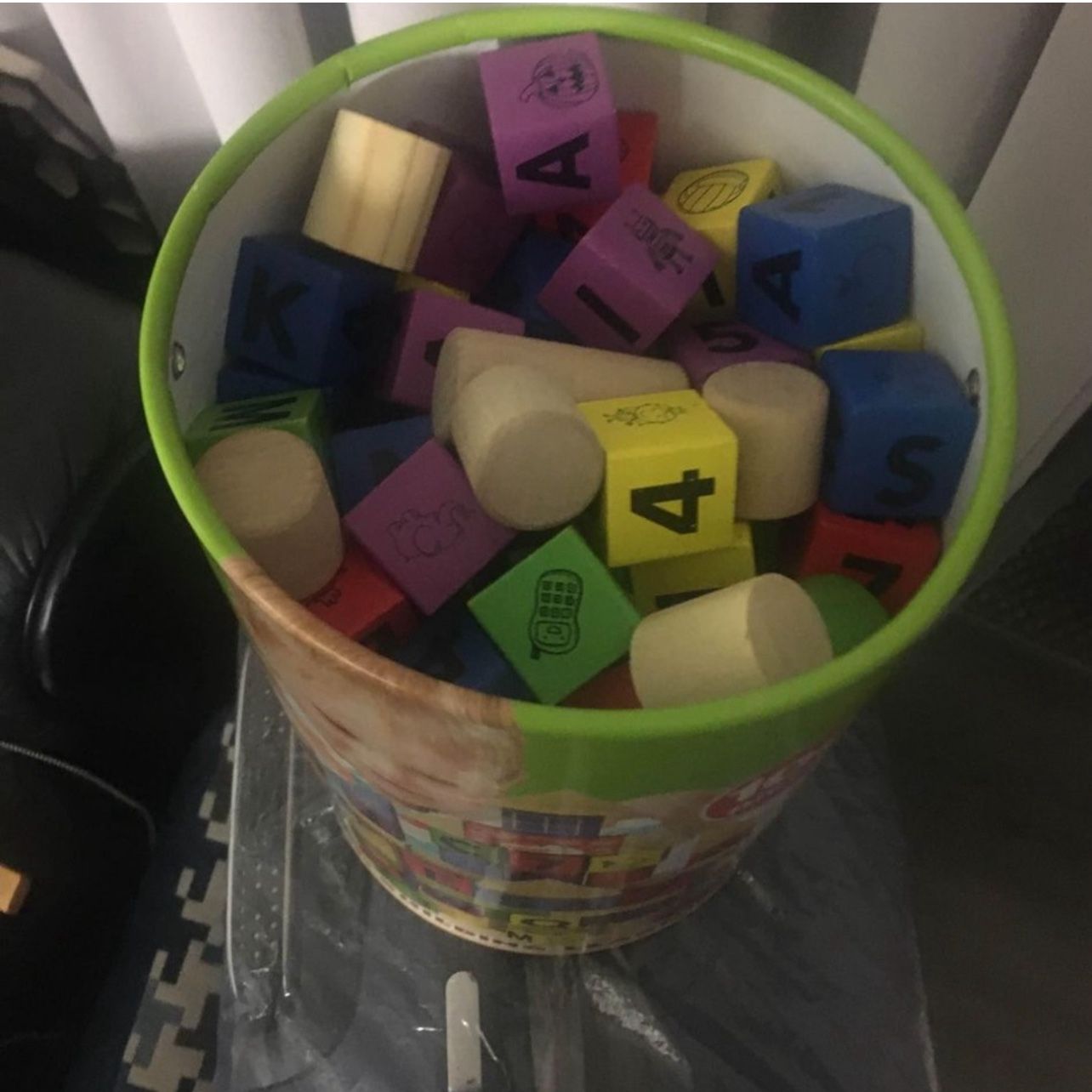 wooden building  ABC blocks for kids 100 pcs+