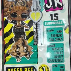 L.O.L. Surprise! JK Mini Fashion Doll Queen Bee with 15 Surprises Including Dress Up Doll Outfits, Exclusive Doll Accessories - Girls Gifts and Mix Ma