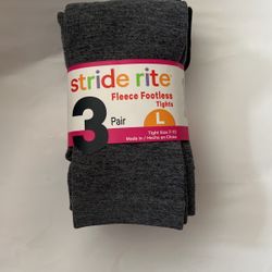 Stride Rite Fleece Footless Tights- Sze 7-10 yo,  New