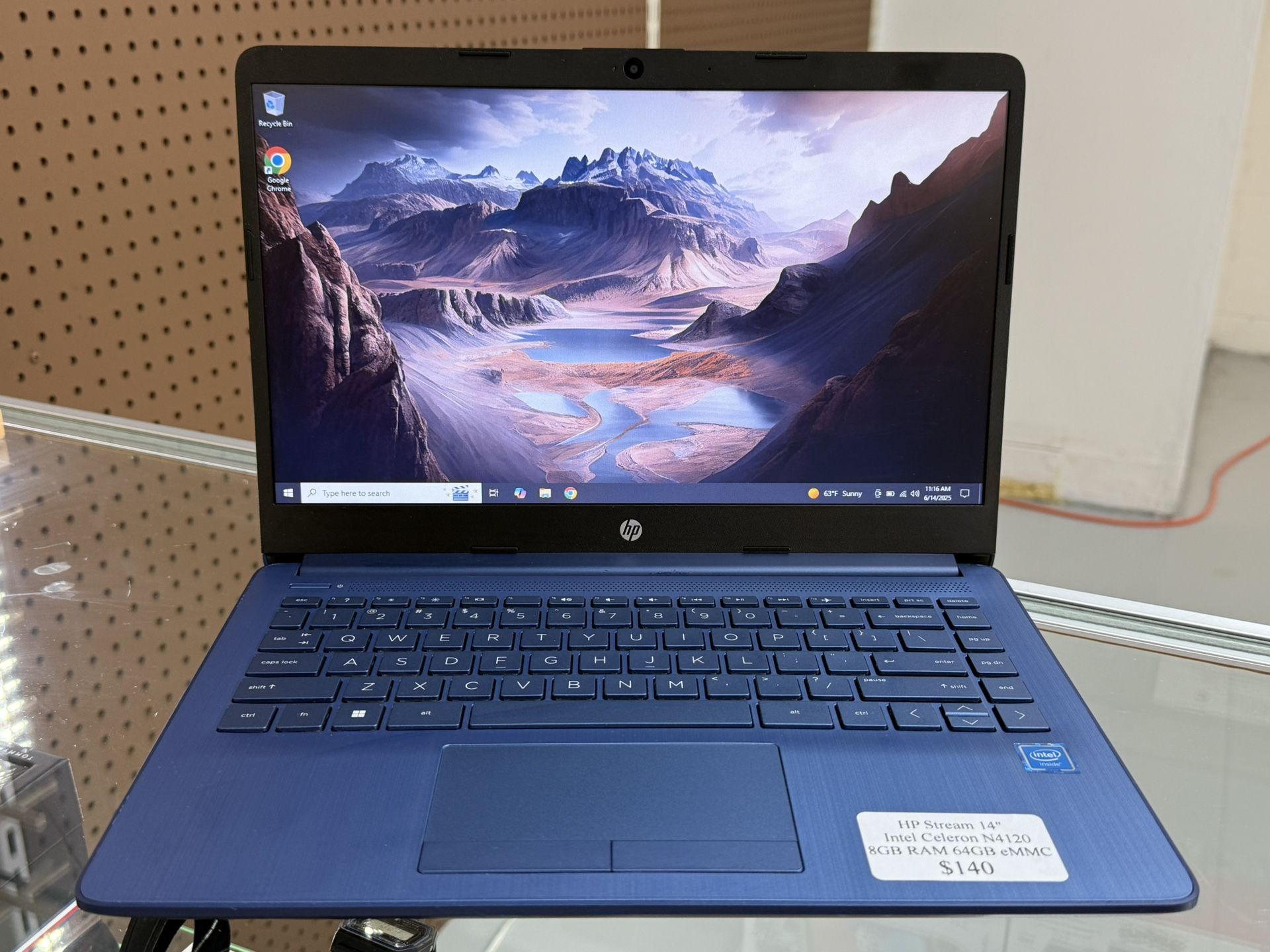 HP 14" Intel Celeron N4120, 1.10GHz, 8GB RAM 64GB eMMC