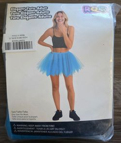 *Brand New* Womens Ladies Roc Party Elegant Tutu Blue One Size Costume Dress Up