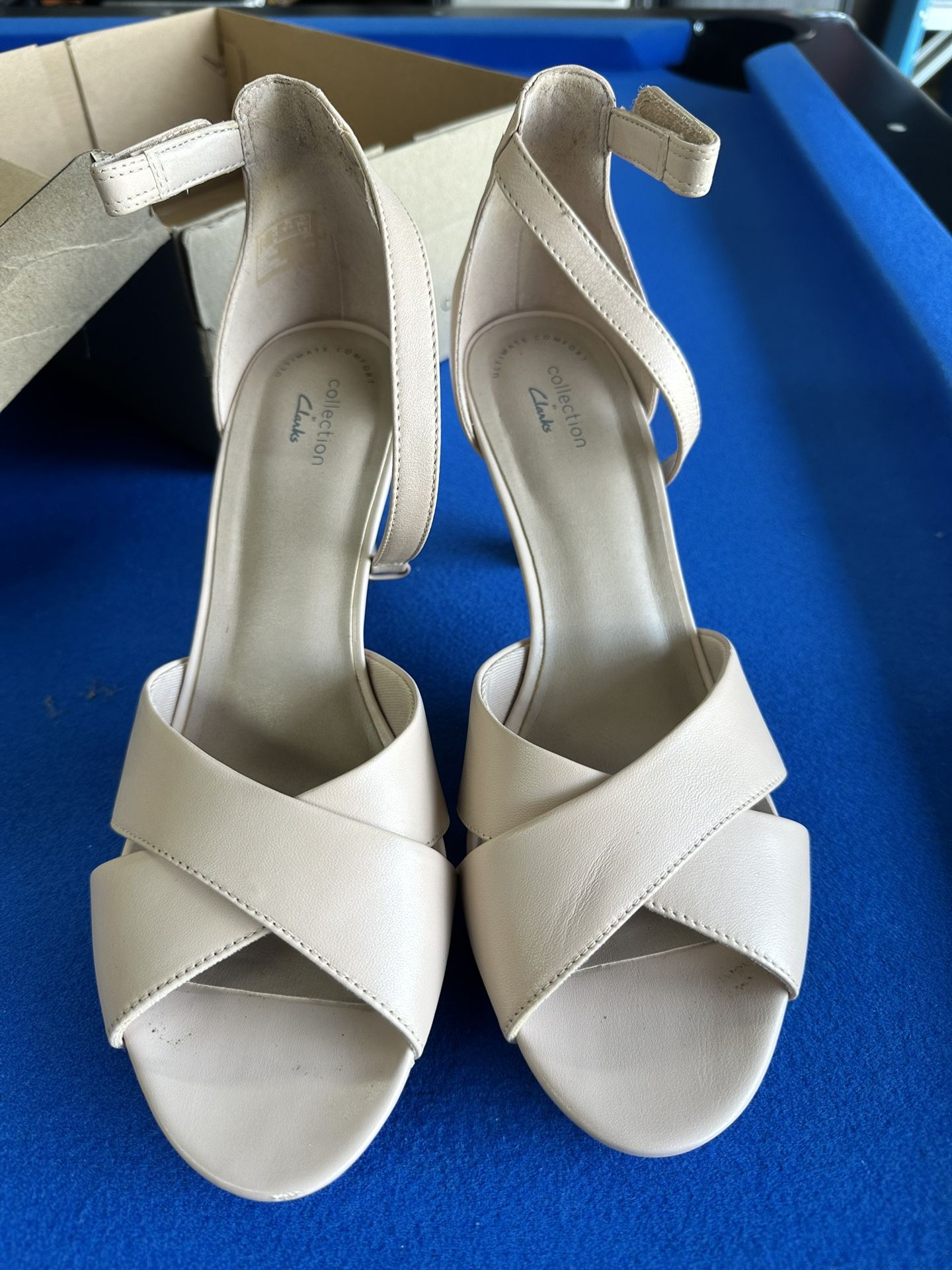 Clarks Adriel Cove Heels – Blush Leather (Women’s Size 10)