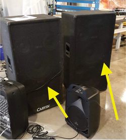 Carvin 1588 Dual 15” Professional PA Speaker 800W RMS USA Made Powerful Full Range Sound