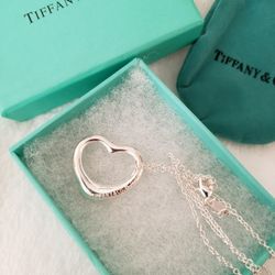 Tiffany & Co Silver Heart Pendant Necklace