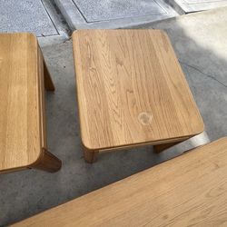 Coffee table and end tables