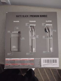 NOVAH Matte Black Premium Bundle Barber Kit