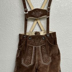 Youth Size 6T German Lederhosen 