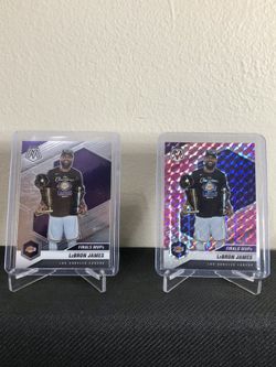 2020-21 Mosaic LeBron James Pink Camo and Base Finals MVP
