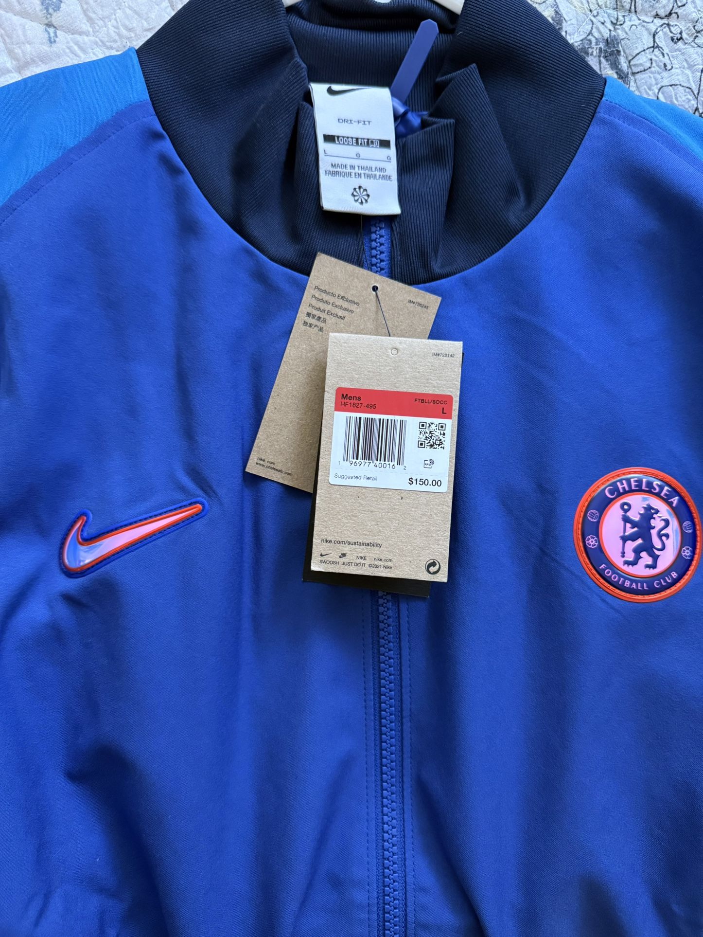 Brand New Nike Chelsea SC Jacket Sz Large Mens