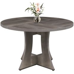 Brand new gray circle luxury table for 120