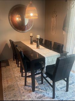 Dining table and chairs
