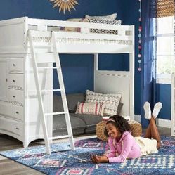 Litera.      Full Bunk Bed With Drawers 