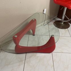 Red Triangle Coffee Table Set