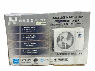 Hessaire H12E1 12,000 BTU Mini Split Heat Pump Outdoor Unit Only