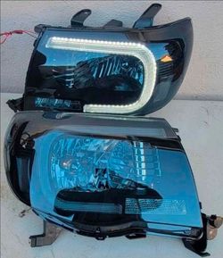 05-11 Toyota Tacoma LED DRL Headlights Luces Micas Calaveras Faros Faroles Focos Headlamps